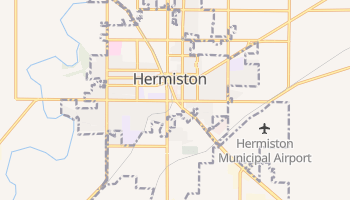 Hermiston, Oregon map