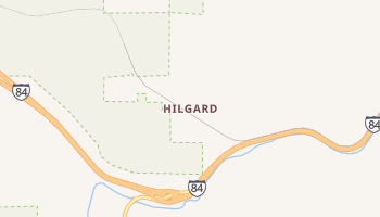 Hilgard, Oregon map