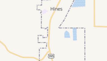 Hines, Oregon map