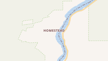 Homestead, Oregon map