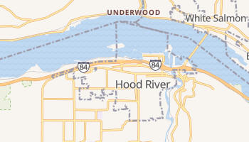 Hood River, Oregon map