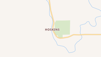 Hoskins, Oregon map