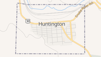 Huntington, Oregon map