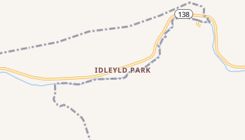 Idleyld Park, Oregon map
