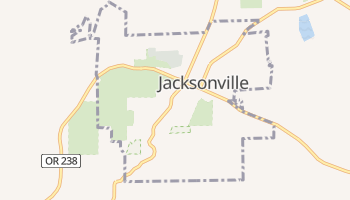 Jacksonville, Oregon map