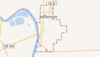 Jefferson, Oregon map