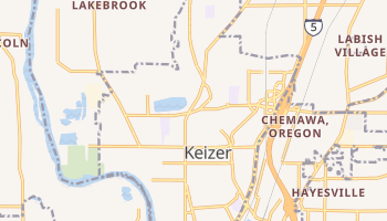 Keizer, Oregon map