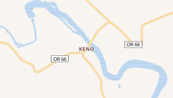 Keno, Oregon map