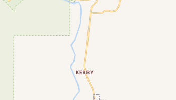 Kerby, Oregon map