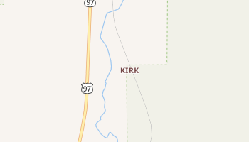 Kirk, Oregon map
