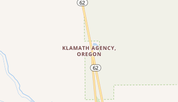 Klamath Agency, Oregon map