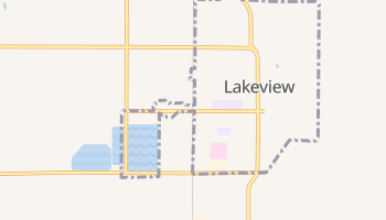 Lakeview, Oregon map