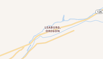 Leaburg, Oregon map