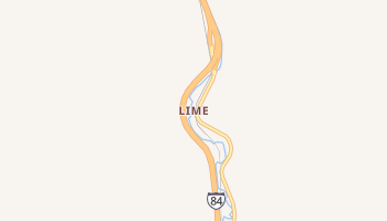 Lime, Oregon map