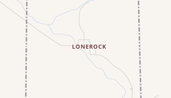 Lonerock, Oregon map