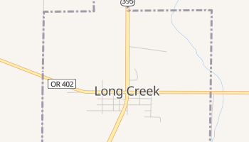 Long Creek, Oregon map