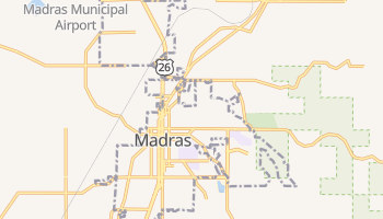 Madras, Oregon map