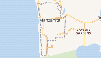 Manzanita, Oregon map