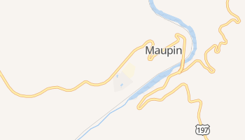 Maupin, Oregon map