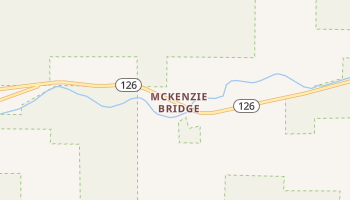 McKenzie Bridge, Oregon map