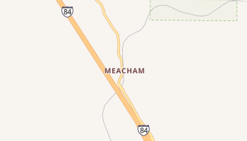 Meacham, Oregon map