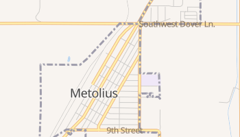 Metolius, Oregon map