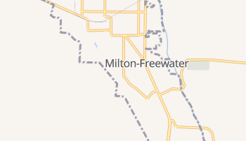 Milton-Freewater, Oregon map