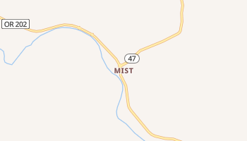 Mist, Oregon map