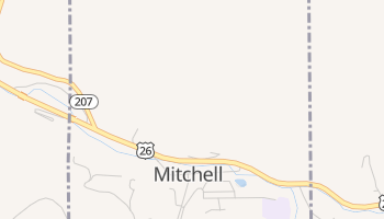 Mitchell, Oregon map