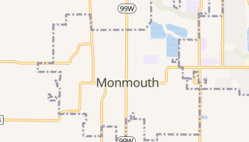 Monmouth, Oregon map