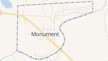 Monument, Oregon map