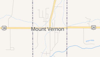 Mount Vernon, Oregon map