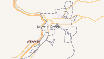 Myrtle Creek, Oregon map