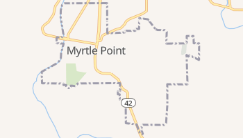 Myrtle Point, Oregon map