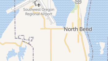 North Bend, Oregon map