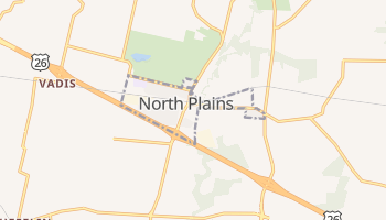 North Plains, Oregon map