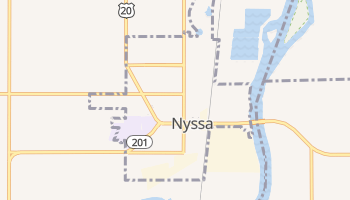 Nyssa, Oregon map