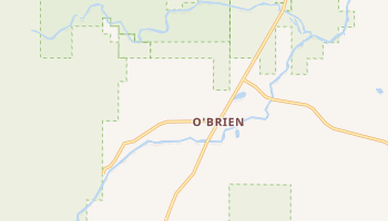 O'Brien, Oregon map