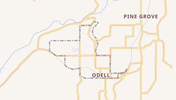 Odell, Oregon map