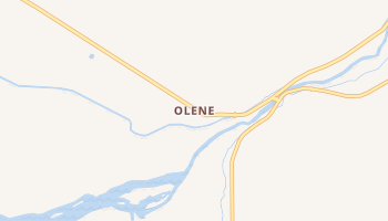 Olene, Oregon map