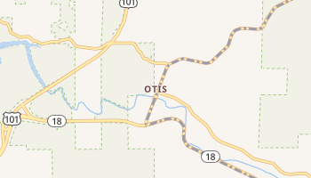Otis, Oregon map