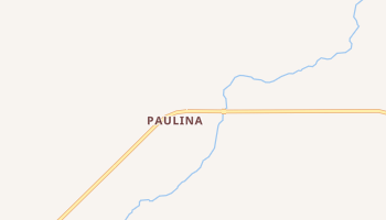 Paulina, Oregon map