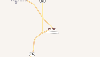 Pine, Oregon map