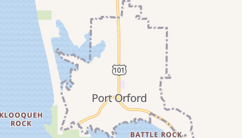 Port Orford, Oregon map