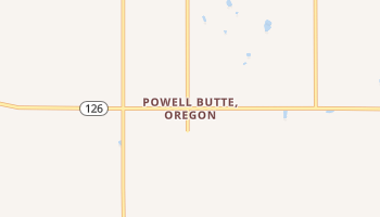 Powell Butte, Oregon map