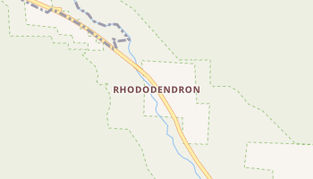Rhododendron, Oregon map