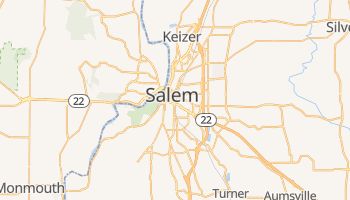 Salem, Oregon map