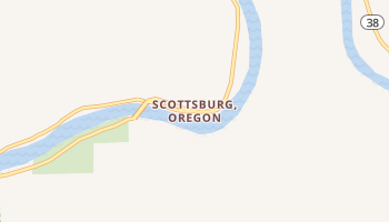 Scottsburg, Oregon map