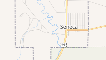 Seneca, Oregon map