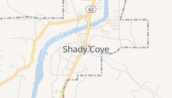 Shady Cove, Oregon map